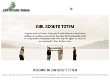 Tablet Screenshot of girlscoutstotem.org